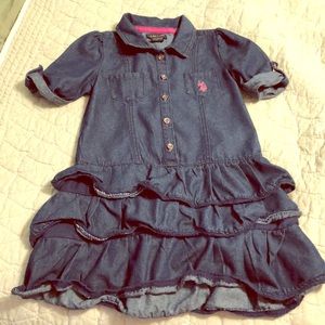 Polo jean shirt dress